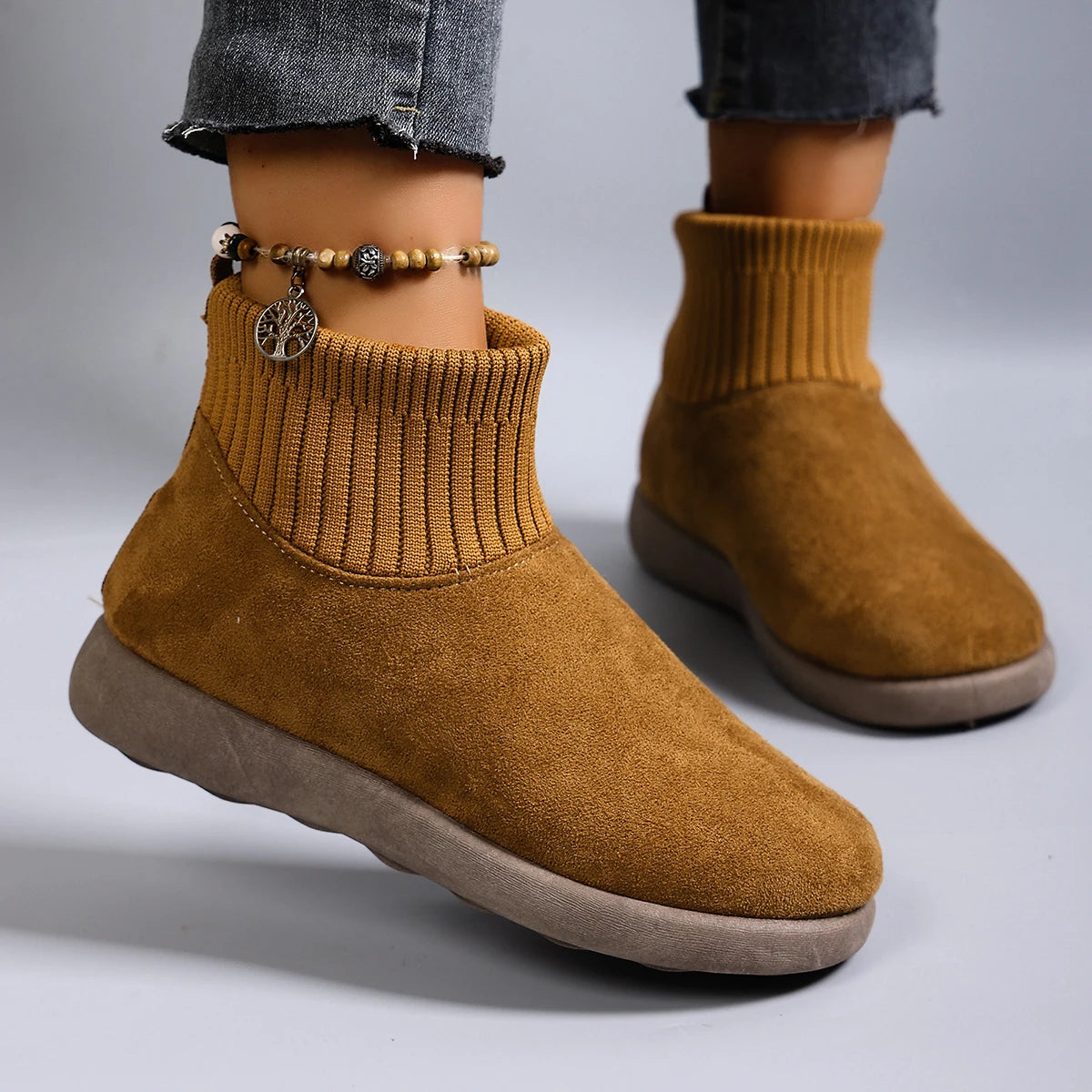 New women's sports boots for autumn and winter, breathable, comfortable, warm, casual short boots and ankle boots