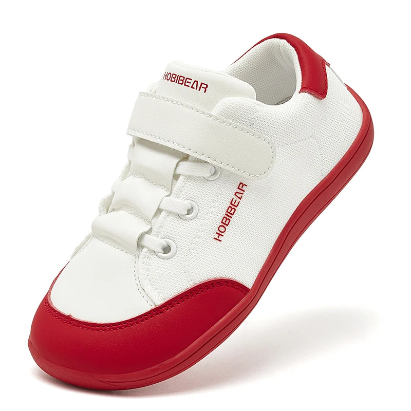 HOBIBEAR Mesh Barefoot Shoes Boys Girls Wide Toe Sneaker Zero Drop Walking Shoes(Toddler Little Big Kid)