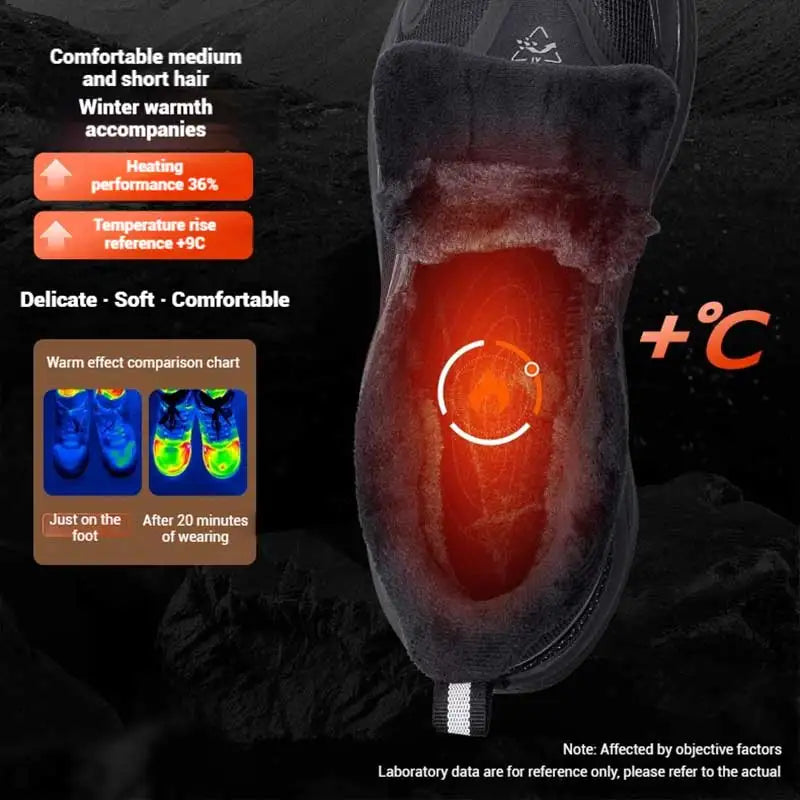 361 Degrees Thermal Series Men Running Shoes New Winter Mesh Lightweight Versatile Rebound Plush Warm Male Sneakers 672442220B