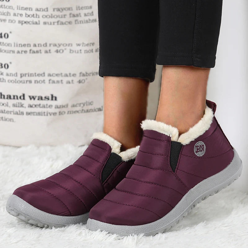 Sneaker Woman Shoes Keep Warm Slip On Snow Women's Boots Couple Sneakers 2025 Winter Sports Shoes Footwear Shoes For Women