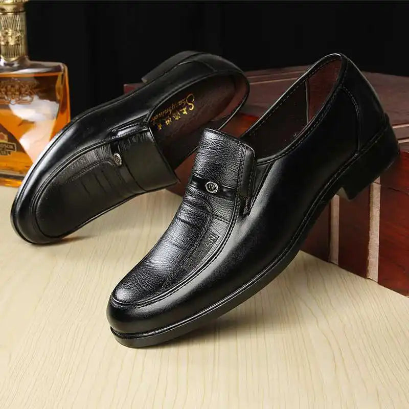 2024 New Leather Shoes for Men High Quality Business Men Dress Shoes comfortable Flats Oxford Breathable Men Party Wedding Shoes