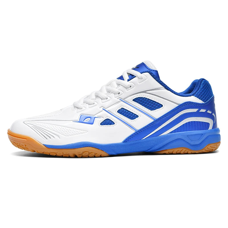 High-quality Badminton Trainers for Men and Women Blue Athletic Shoes with Anti-Slip Sole for Indoor and Outdoor Sports