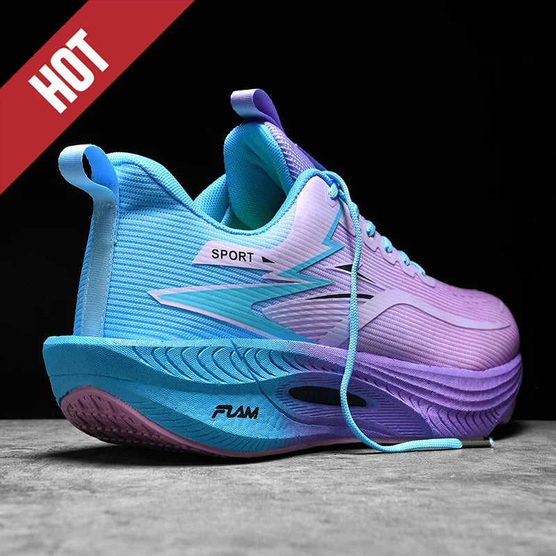 Men Sports Running Shoes Marathon Air Cushion Breathable Lightweight Comfortable Women Outdoor Athletic Sneakers Jogging Tenis