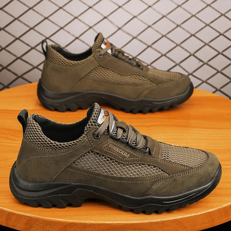 2025 New Men's Knitted Loafers Fashion Ethnic Style Casual Running Shoes Comfortable Lightweight Breathable Men's Cloth Shoes