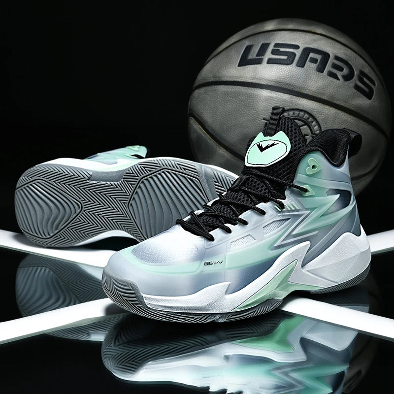 Phantom 3 Basketball Shoes Men's Winter Blitz 8 Sports Student Non-Slip Shock-Absorbing Wear-Resistant Rebound Practical Shoes