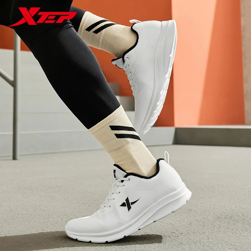 Xtep 9839 Two Cotton Version Men's Cotton Shoes 2024 Winter Synthetic Leather Soft Sole Lightweight Stable Sneakers 876419370045