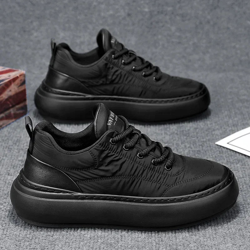 Men Fashion Waterproof Snow Cotton Shoes  Winter New Soft Sole Vulcanized Warm Shoes with Plush Man Shoes Zapatillas Hombre