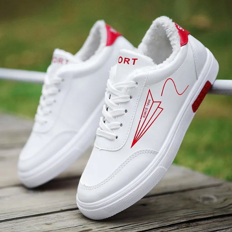 2025 Autumn Men Casual Shoes Winter Men's Board Shoes Light Sports Shoes Men Tennis Sneaker Soft White Shoes Male Flat Shoes