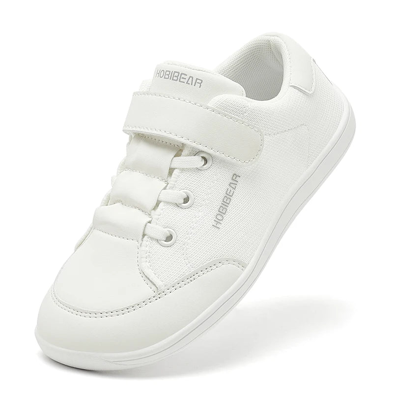 HOBIBEAR Mesh Barefoot Shoes Boys Girls Wide Toe Sneaker Zero Drop Walking Shoes(Toddler Little Big Kid)