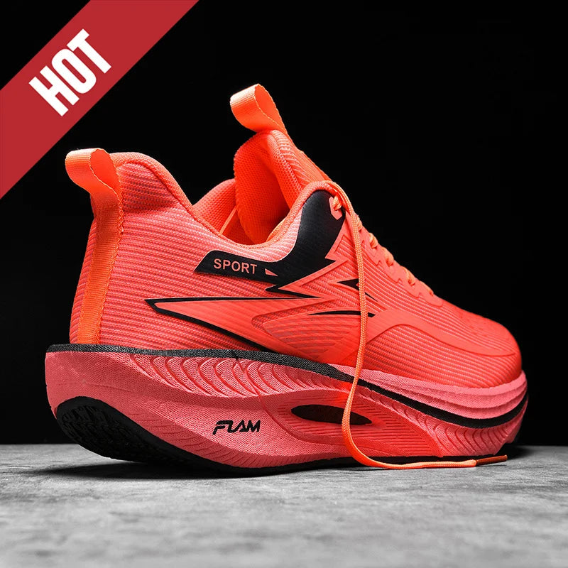 Men Sports Running Shoes Marathon Air Cushion Breathable Lightweight Comfortable Women Outdoor Athletic Sneakers Jogging Tenis