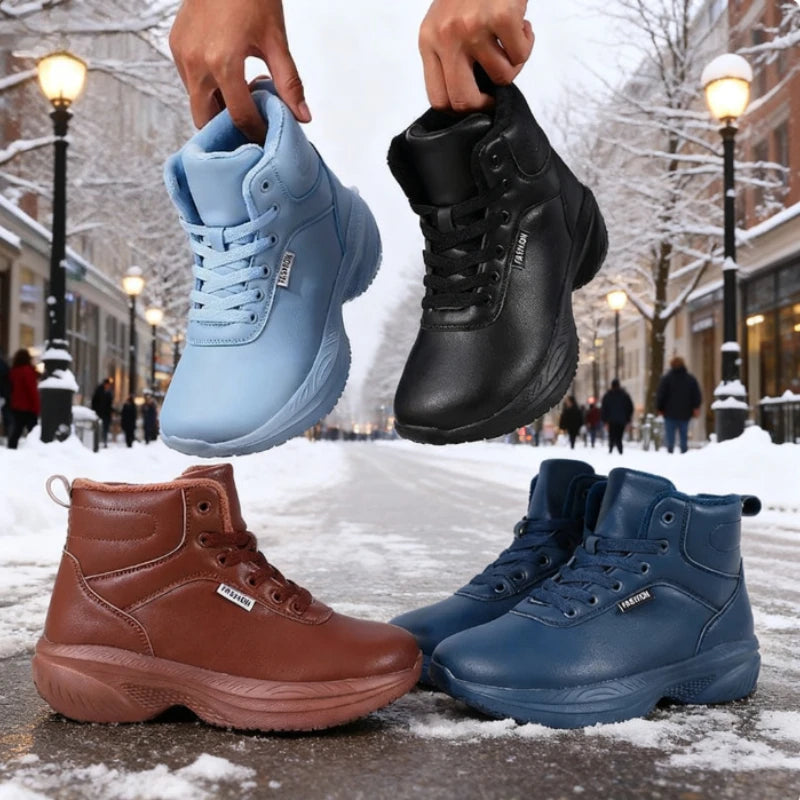 Winter Boots for Women Wide Toe Faux Fur Ankle Sneakers Waterproof Comfort Trend Warm Shoes Fashion Outdoor Platform Snow Boot