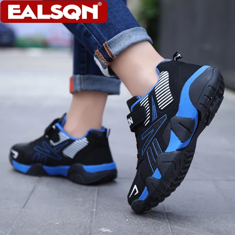 Four Seasons Leather Kids Shoes Non Slip Outdoor Children Walking Sneakers Casual Boys Sport Tennis Size 28-39