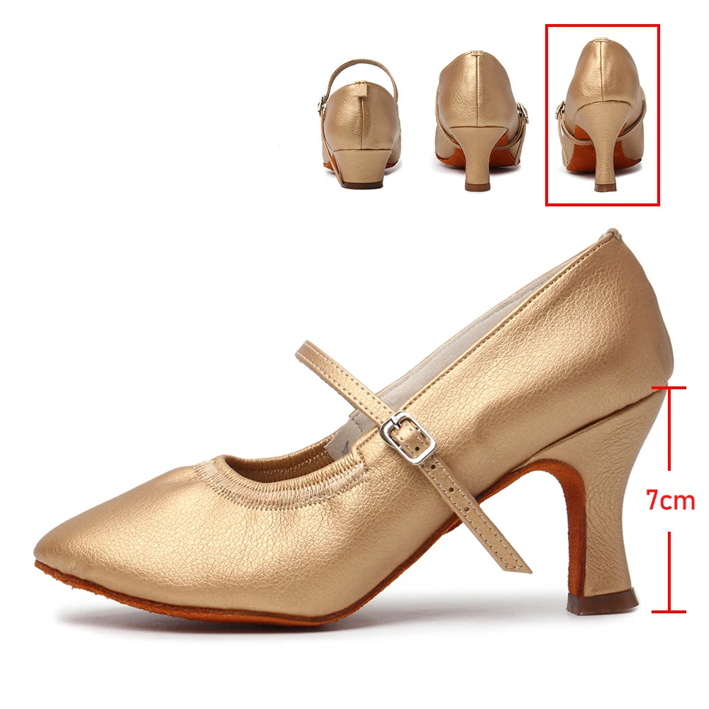 New arrival Brand Modern Dance Shoes Women Girls Dancing Shoes High Heeled Ballroom Latin Dance Shoes For Women 5CM and 7CM Heel