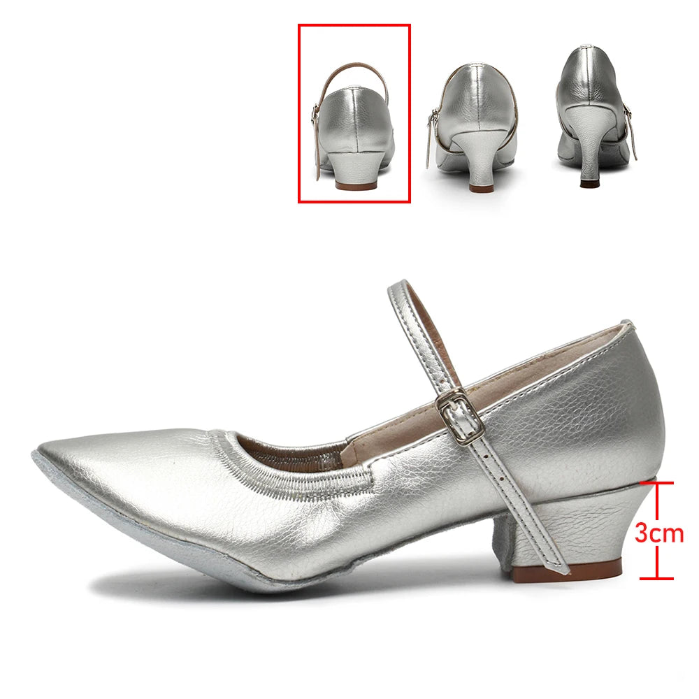 New arrival Brand Modern Dance Shoes Women Girls Dancing Shoes High Heeled Ballroom Latin Dance Shoes For Women 5CM and 7CM Heel