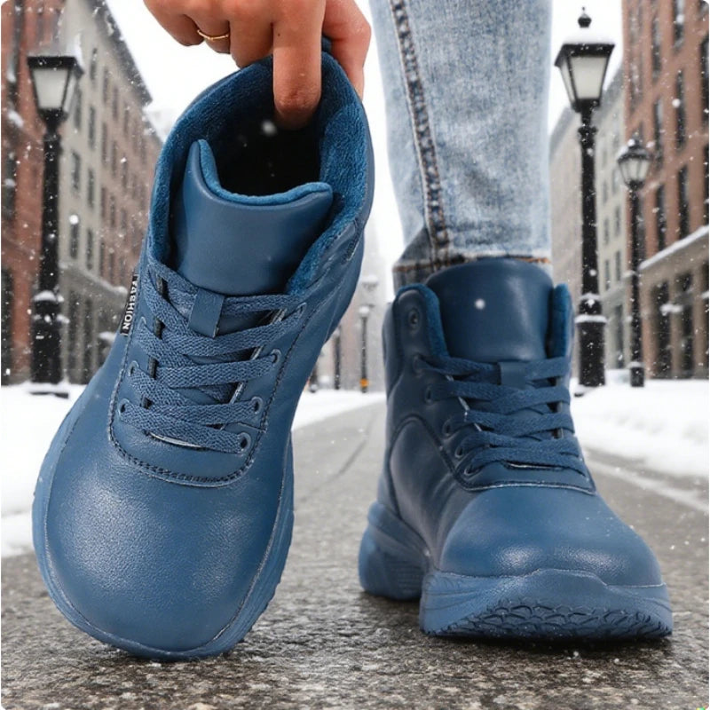 Winter Boots for Women Wide Toe Faux Fur Ankle Sneakers Waterproof Comfort Trend Warm Shoes Fashion Outdoor Platform Snow Boot