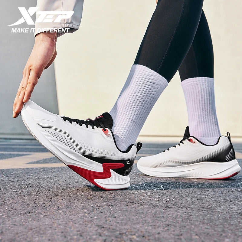 Xtep Male's Running Shoes 2025 Winter Non-Slip Breathable Mesh Cushioning  Lightweight Soft Comfortable Sneakers 875419110015
