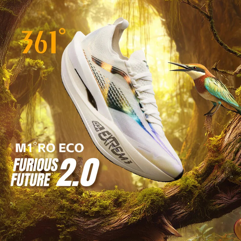361 Degrees Furious Future 2.0 Running Shoes Marathon Plate Racing Carbon Breathable Durable Cushion Stable Sneakers 672512201
