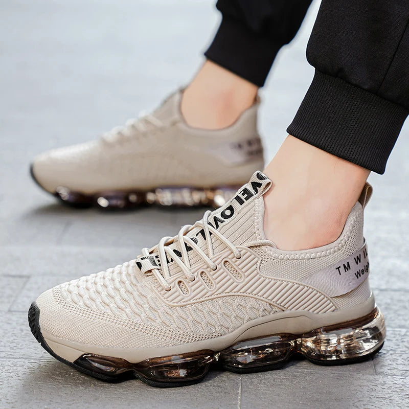 Luxury Men's Sneakers Casual Breathable Trainer Race Fashion Loafers Running Shoes for Male Tenis