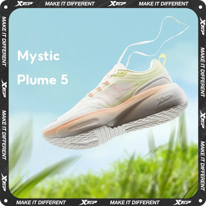 Xtep Dynamic Foam Women Running Shoe Air Wear-Resistant Sports Shoe For Women Non-Slip Female Soft Casual Sneakers 875118110013