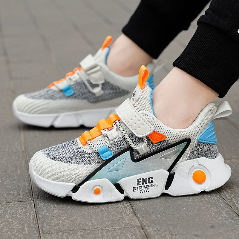 2024 New Fashionable Children's Casual Sports Shoes, Comfortable and Breathable Mesh Shoes for Students