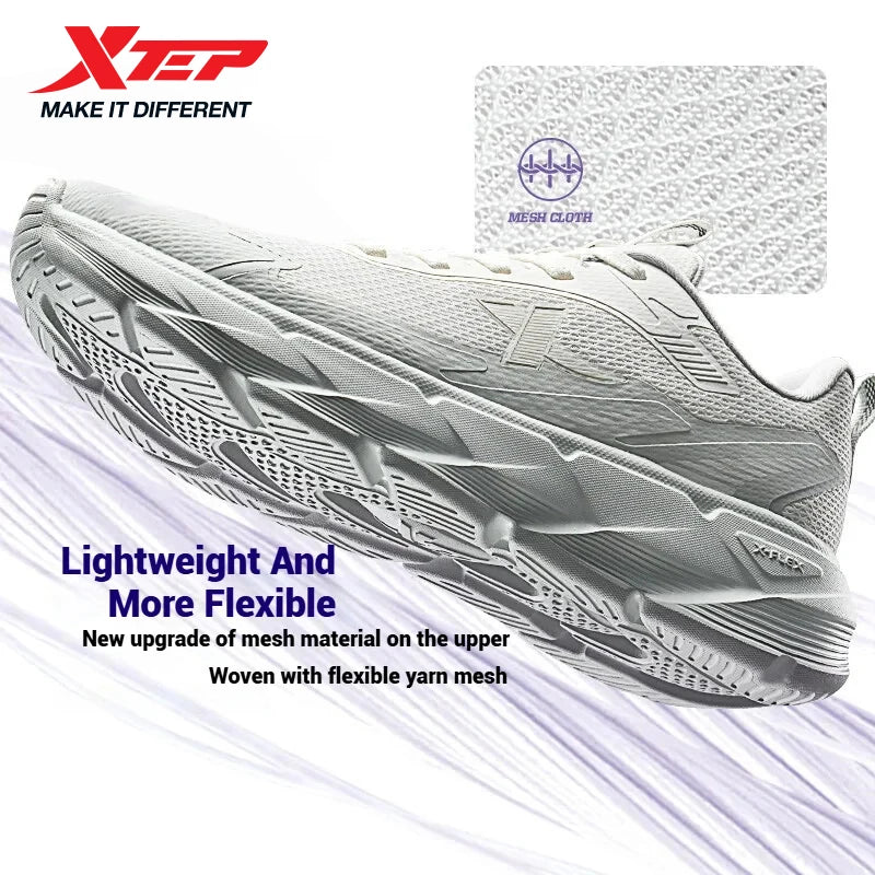 Xtep Light Joy 2 Women's Running Shoes 2025 Spring Shock-absorbing Non-slip Wear-resistant Lightweight Sport shoe 875118110015