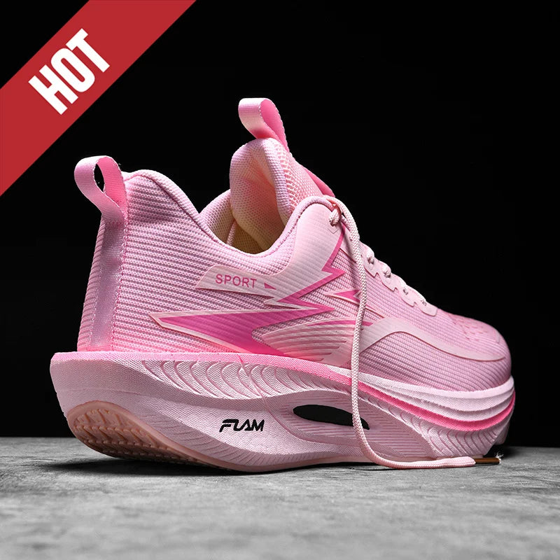 Men Sports Running Shoes Marathon Air Cushion Breathable Lightweight Comfortable Women Outdoor Athletic Sneakers Jogging Tenis