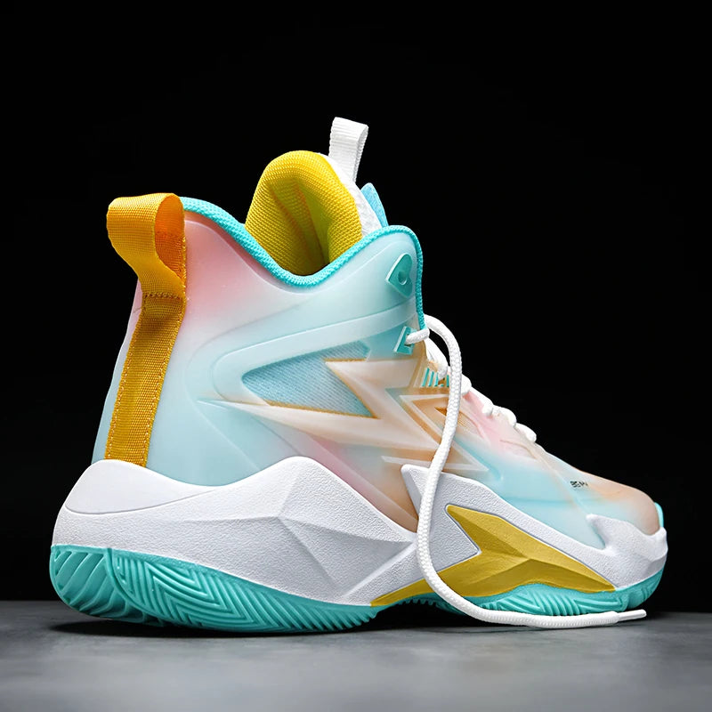 Phantom 3 Basketball Shoes Men's Winter Blitz 8 Sports Student Non-Slip Shock-Absorbing Wear-Resistant Rebound Practical Shoes