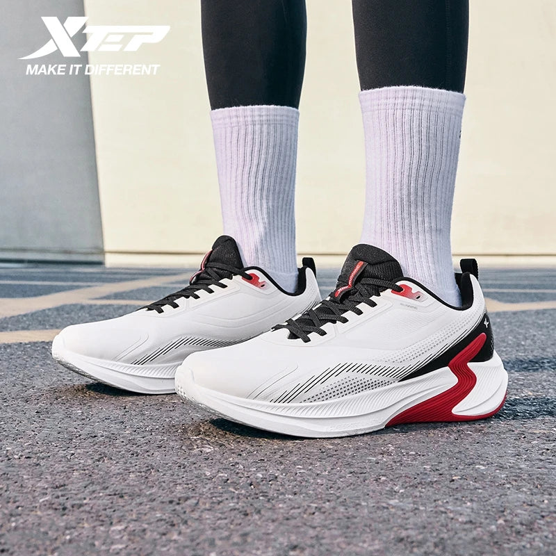 Xtep Male's Running Shoes 2025 Winter Non-Slip Breathable Mesh Cushioning  Lightweight Soft Comfortable Sneakers 875419110015
