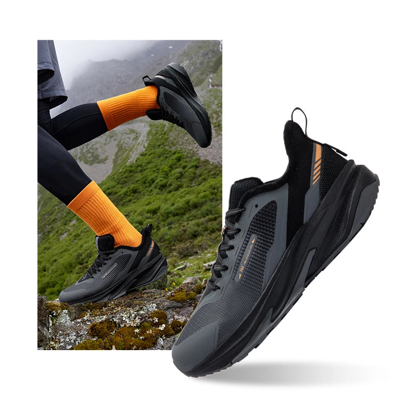 361 Degrees Thermal Series Men Running Shoes New Winter Mesh Lightweight Versatile Rebound Plush Warm Male Sneakers 672442220B