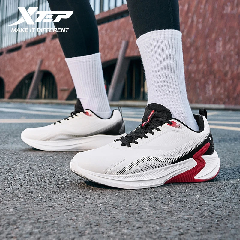 Xtep Male's Running Shoes 2025 Winter Non-Slip Breathable Mesh Cushioning  Lightweight Soft Comfortable Sneakers 875419110015