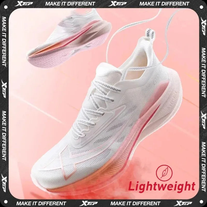 Xtep 2000KM 2.0 Running Shoes Women 2024 Summer Shock Absorption Professional TPU Sneakers 876218110044 (suggest half size down)