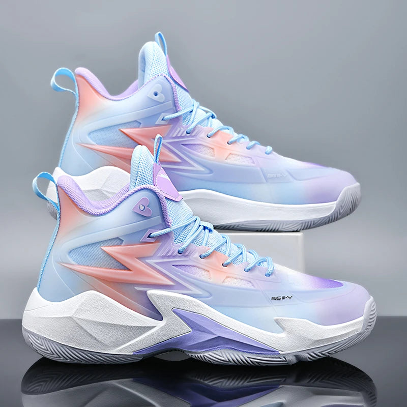 Phantom 3 Basketball Shoes Men's Winter Blitz 8 Sports Student Non-Slip Shock-Absorbing Wear-Resistant Rebound Practical Shoes