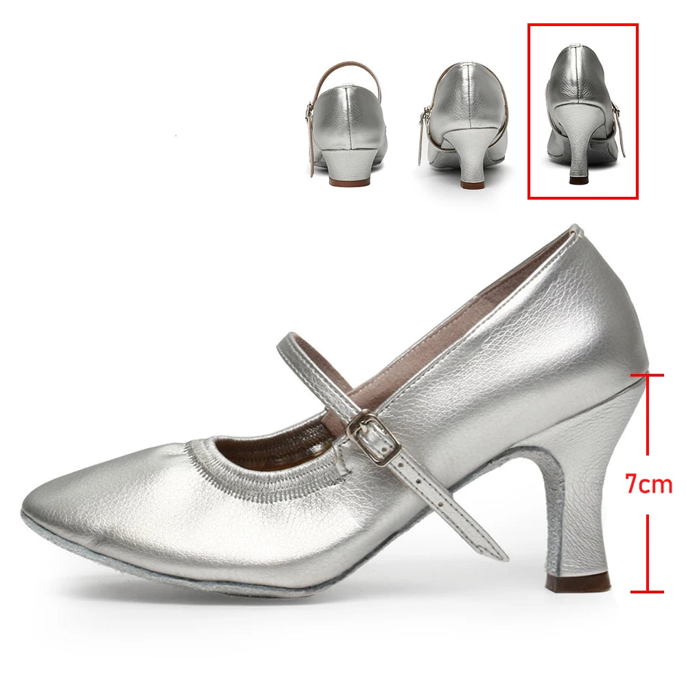 New arrival Brand Modern Dance Shoes Women Girls Dancing Shoes High Heeled Ballroom Latin Dance Shoes For Women 5CM and 7CM Heel