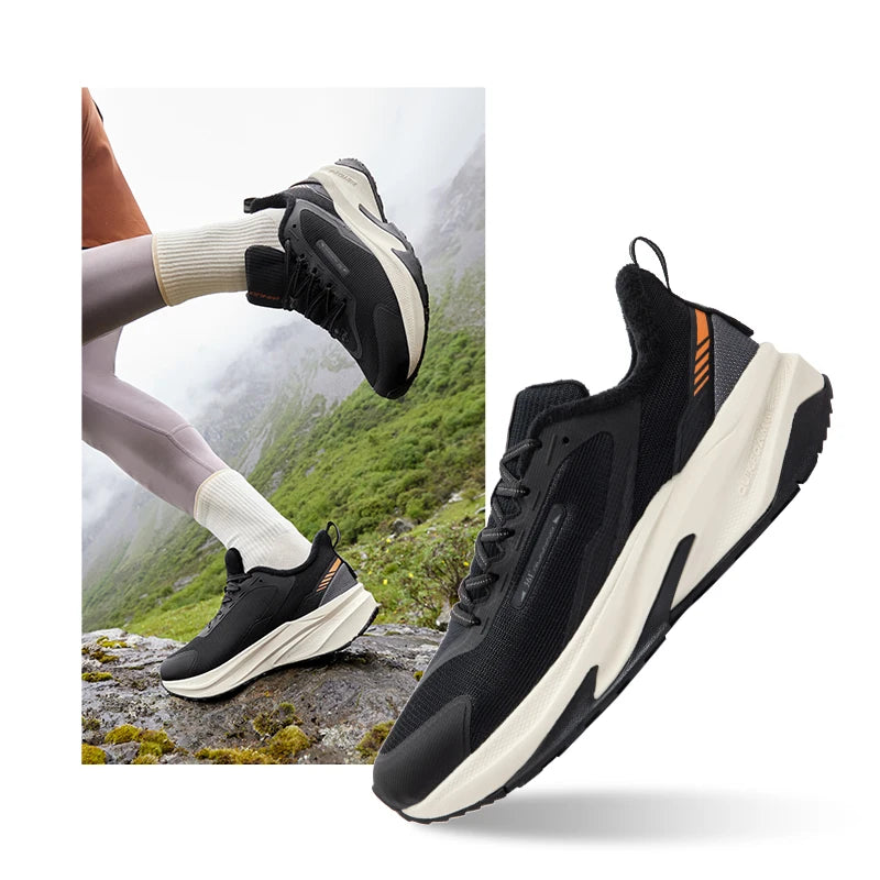 361 Degrees Thermal Series Men Running Shoes New Winter Mesh Lightweight Versatile Rebound Plush Warm Male Sneakers 672442220B