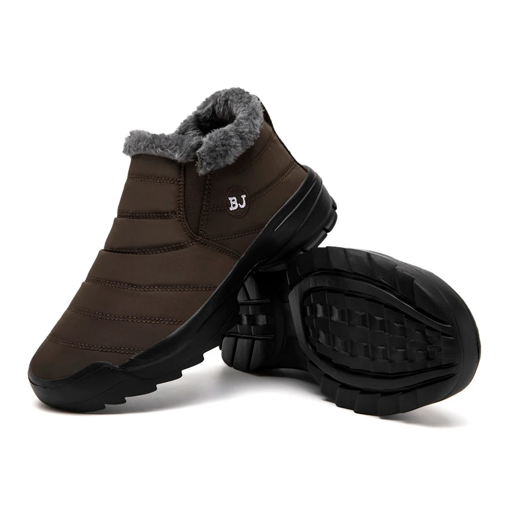 Women's Plush Thick-Soled Boots, Women's Shoes, Women's Waterproof Boots, Winter Fashion Snow Boots, Women's Boots 2025 New Model