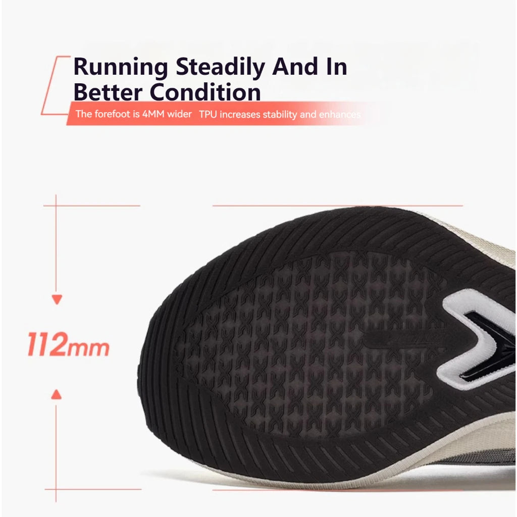 Xtep 2000KM 2.0 Running Shoes Women 2024 Summer Shock Absorption Professional TPU Sneakers 876218110044 (suggest half size down)