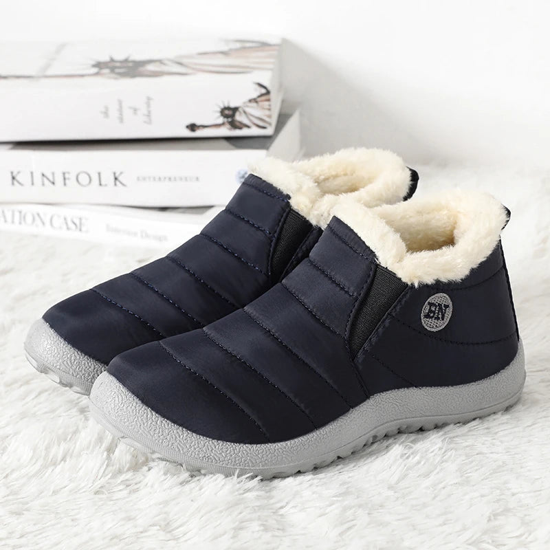 Sneaker Woman Shoes Keep Warm Slip On Snow Women's Boots Couple Sneakers 2025 Winter Sports Shoes Footwear Shoes For Women