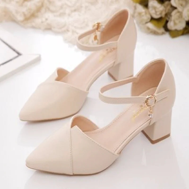 Comfortable, soft and elegant women's high-heeled shoes suitable for parties, balls and the office.