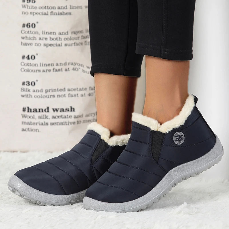 Sneaker Woman Shoes Keep Warm Slip On Snow Women's Boots Couple Sneakers 2025 Winter Sports Shoes Footwear Shoes For Women