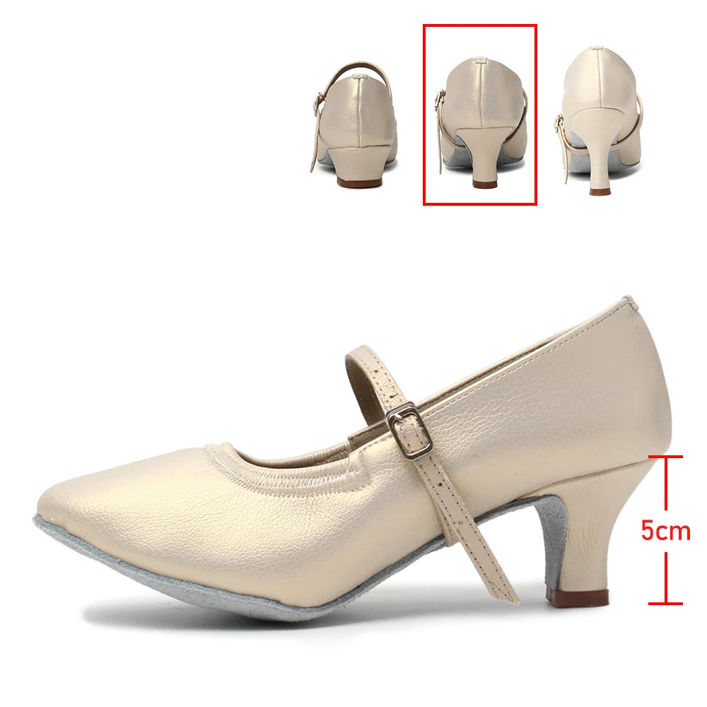New arrival Brand Modern Dance Shoes Women Girls Dancing Shoes High Heeled Ballroom Latin Dance Shoes For Women 5CM and 7CM Heel
