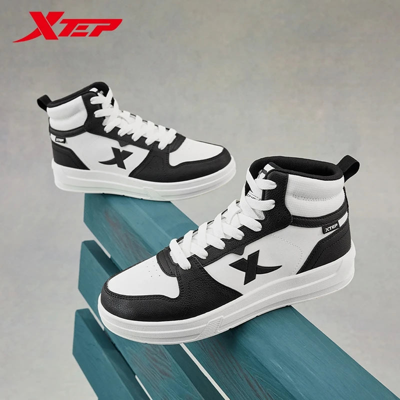 Xtep Street For Men 2024 Winter Durability Sports Shoes Trendy Retro Comfortable Stability Sneakers 876419310033