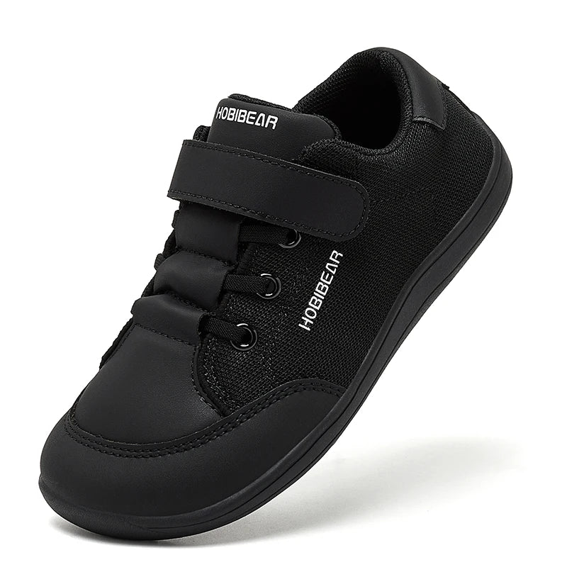 HOBIBEAR Mesh Barefoot Shoes Boys Girls Wide Toe Sneaker Zero Drop Walking Shoes(Toddler Little Big Kid)