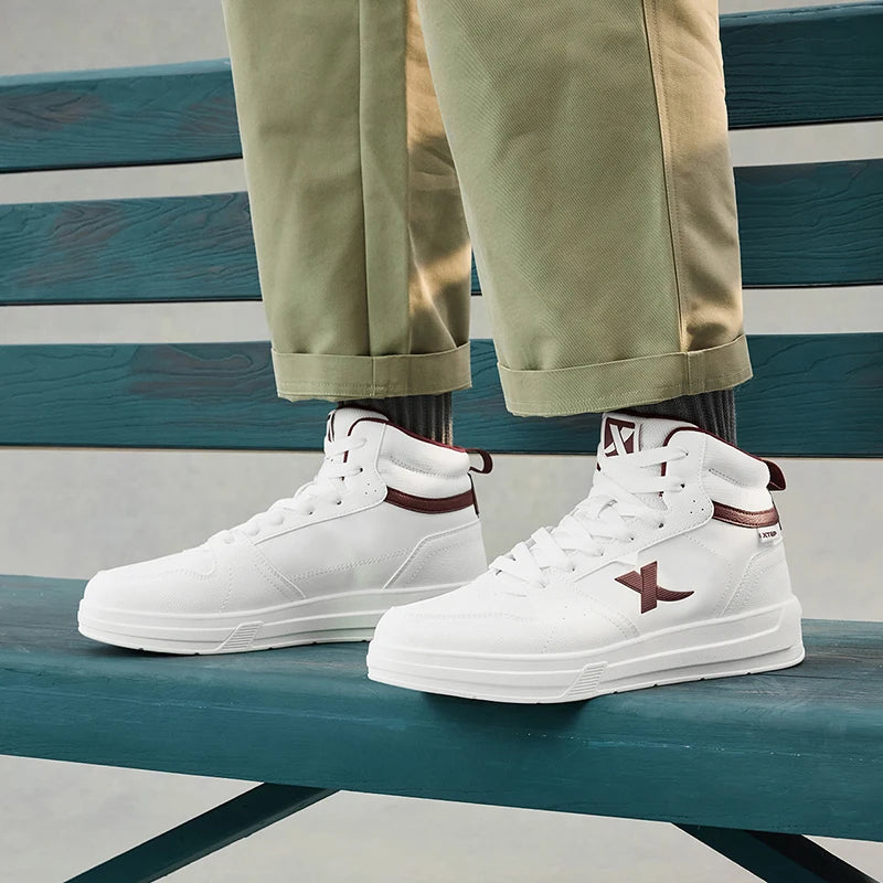 Xtep Street For Men 2024 Winter Durability Sports Shoes Trendy Retro Comfortable Stability Sneakers 876419310033