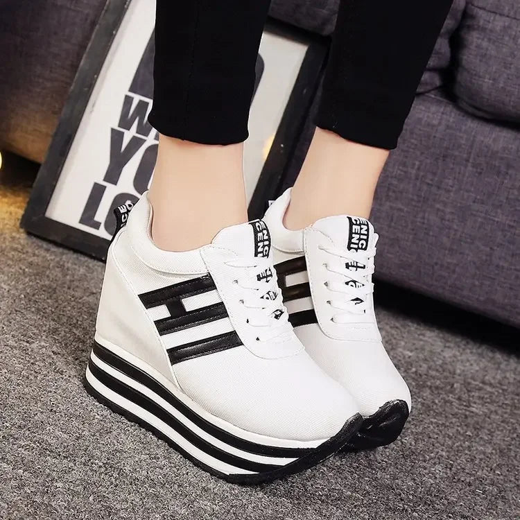 2024 New Winter Women Shoes Warm Fur Plush Lady Casual Shoes Lace Up Fashion Sneakers Platform Snow Boots Big Size