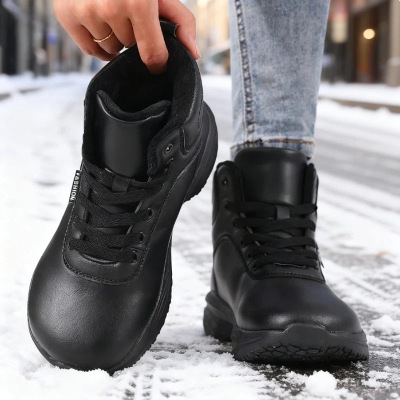 Winter Boots for Women Wide Toe Faux Fur Ankle Sneakers Waterproof Comfort Trend Warm Shoes Fashion Outdoor Platform Snow Boot
