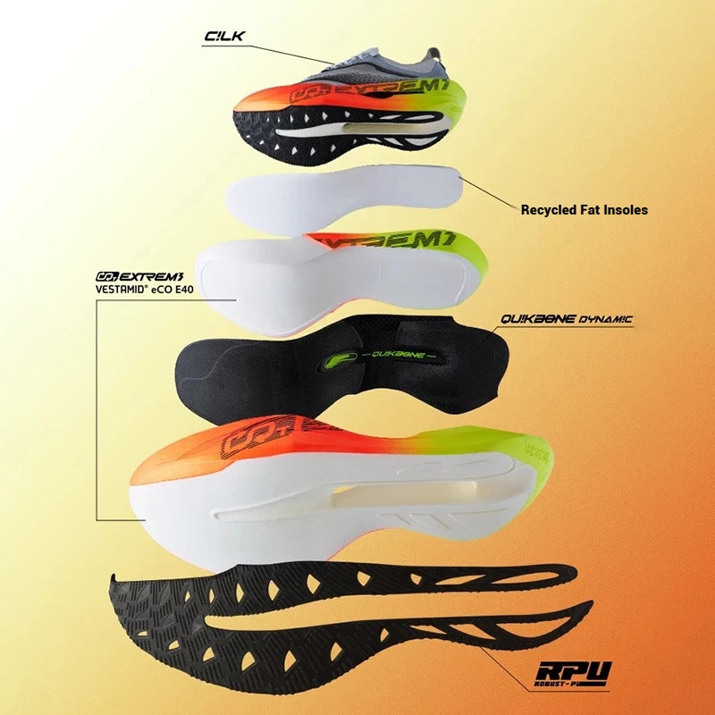 361 Degrees Furious Future 2.0 Running Shoes Marathon Plate Racing Carbon Breathable Durable Cushion Stable Sneakers 672512201